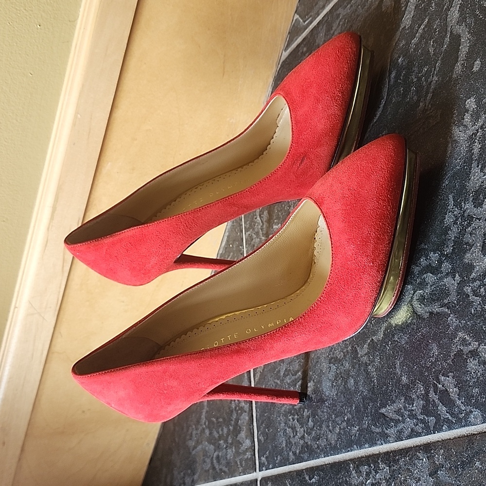 Charlotte Olympia Red Heels Platform Pumps